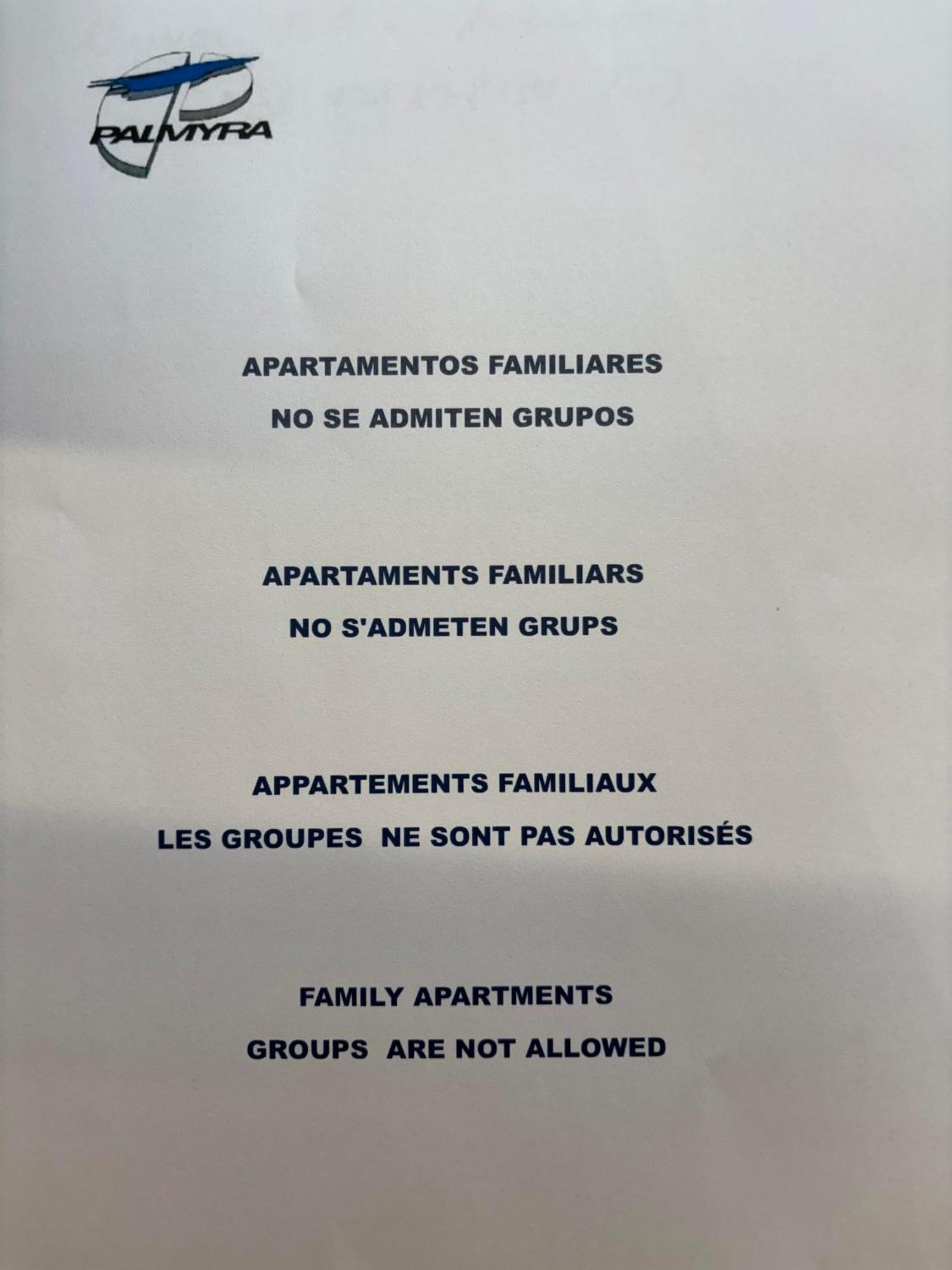 Apartamentos Paradis Palmyra Салоу Экстерьер фото